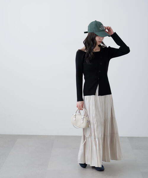 FREE'S MART(フリーズマート)の「◆アシメボタンリブニット(ニット/セーター・レディース・イエロー/グレー/ブラック・FREE)」の10枚目の写真