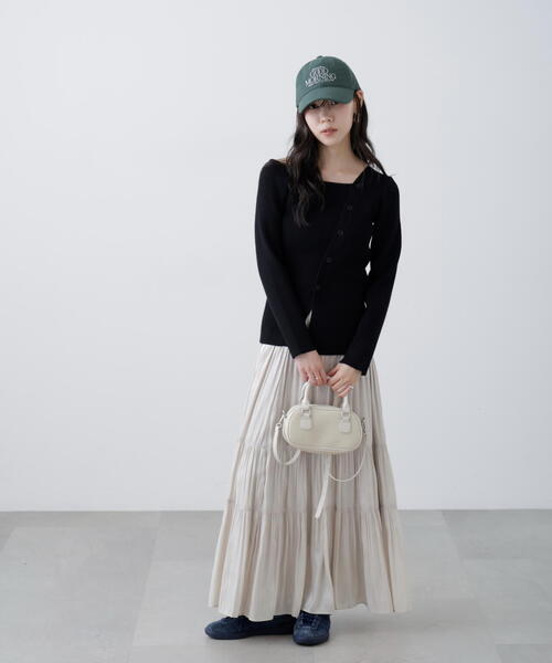 FREE'S MART(フリーズマート)の「◆アシメボタンリブニット(ニット/セーター・レディース・イエロー/グレー/ブラック・FREE)」の11枚目の写真