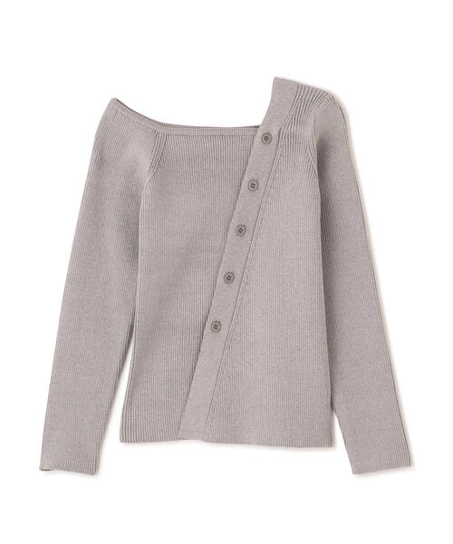 FREE'S MART(フリーズマート)の「◆アシメボタンリブニット(ニット/セーター・レディース・イエロー/グレー/ブラック・FREE)」の13枚目の写真