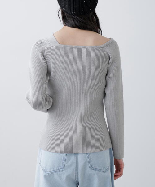 FREE'S MART(フリーズマート)の「◆アシメボタンリブニット(ニット/セーター・レディース・イエロー/グレー/ブラック・FREE)」の22枚目の写真