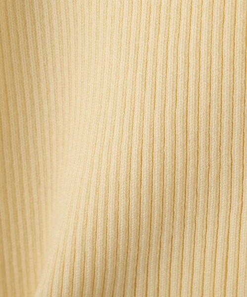 FREE'S MART(フリーズマート)の「◆アシメボタンリブニット(ニット/セーター・レディース・イエロー/グレー/ブラック・FREE)」の4枚目の写真