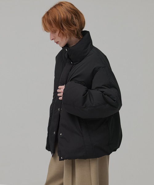 PUBLIC TOKYO（パブリックトウキョウ）の「【残りわずか】スタンドモンスターダウンコート（ダウンジャケット/コート・レディース・ブラック/ホワイト・1/2）」の13枚目の写真