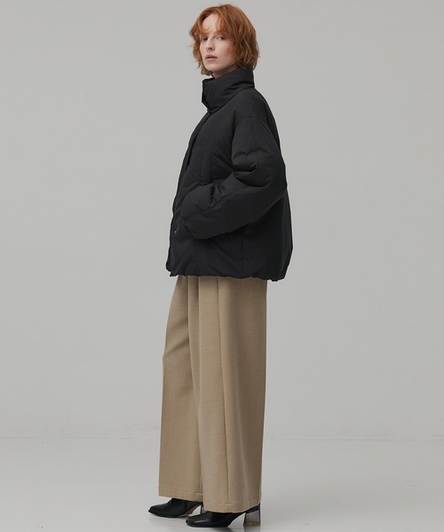 PUBLIC TOKYO（パブリックトウキョウ）の「【残りわずか】スタンドモンスターダウンコート（ダウンジャケット/コート・レディース・ブラック/ホワイト・1/2）」の17枚目の写真