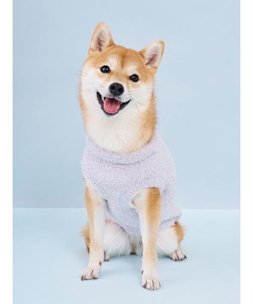 gelato pique（ジェラートピケ）の「【CAT&DOG】柴犬ジャガードプルオーバー（リード/ハーネス/首輪・レディース・ブルー/グリーン・L/XL/XXL/XXXL）」の4枚目の写真
