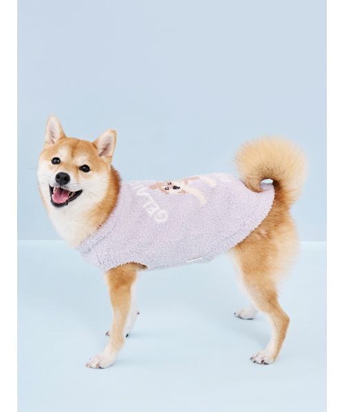 gelato pique（ジェラートピケ）の「【CAT&DOG】柴犬ジャガードプルオーバー（リード/ハーネス/首輪・レディース・ブルー/グリーン・L/XL/XXL/XXXL）」の5枚目の写真