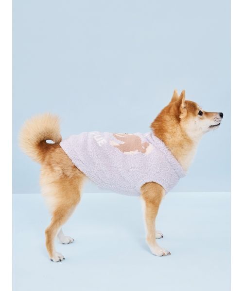 gelato pique（ジェラートピケ）の「【CAT&DOG】柴犬ジャガードプルオーバー（リード/ハーネス/首輪・レディース・ブルー/グリーン・L/XL/XXL/XXXL）」の6枚目の写真