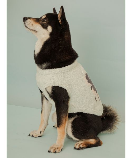 gelato pique（ジェラートピケ）の「【CAT&DOG】柴犬ジャガードプルオーバー（リード/ハーネス/首輪・レディース・ブルー/グリーン・L/XL/XXL/XXXL）」の11枚目の写真