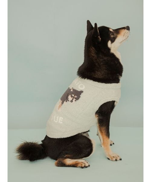 gelato pique（ジェラートピケ）の「【CAT&DOG】柴犬ジャガードプルオーバー（リード/ハーネス/首輪・レディース・ブルー/グリーン・L/XL/XXL/XXXL）」の13枚目の写真