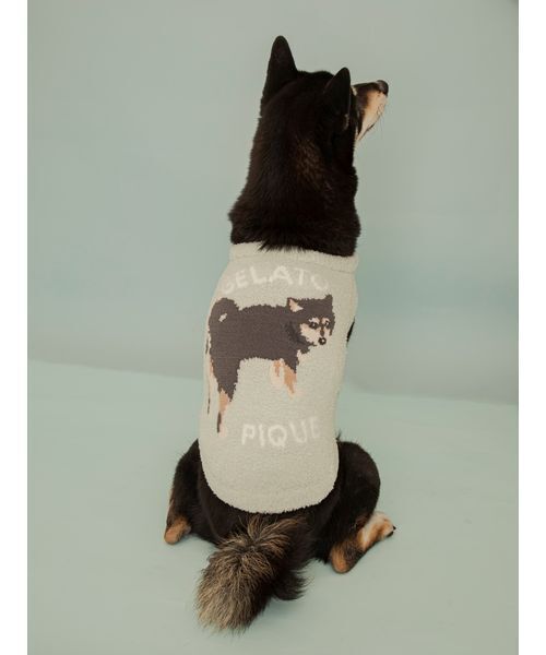 gelato pique（ジェラートピケ）の「【CAT&DOG】柴犬ジャガードプルオーバー（リード/ハーネス/首輪・レディース・ブルー/グリーン・L/XL/XXL/XXXL）」の14枚目の写真
