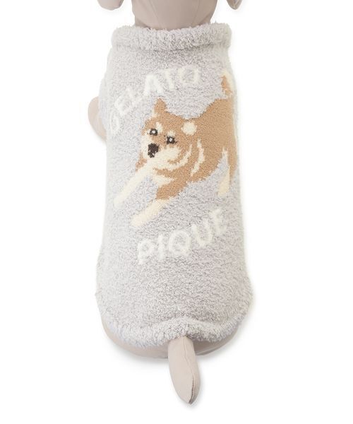 gelato pique（ジェラートピケ）の「【CAT&DOG】柴犬ジャガードプルオーバー（リード/ハーネス/首輪・レディース・ブルー/グリーン・L/XL/XXL/XXXL）」の21枚目の写真