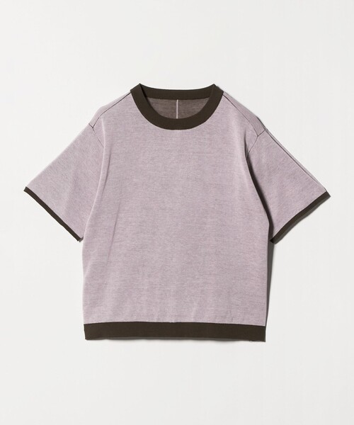 ASTRAET（アストラット）の「＜ASTRAET＞18G リバーシブル ショートスリーブニット（ニット/セーター・レディース・ネイビー/ダークブラウン/ライトグレー・FREE）」の20枚目の写真
