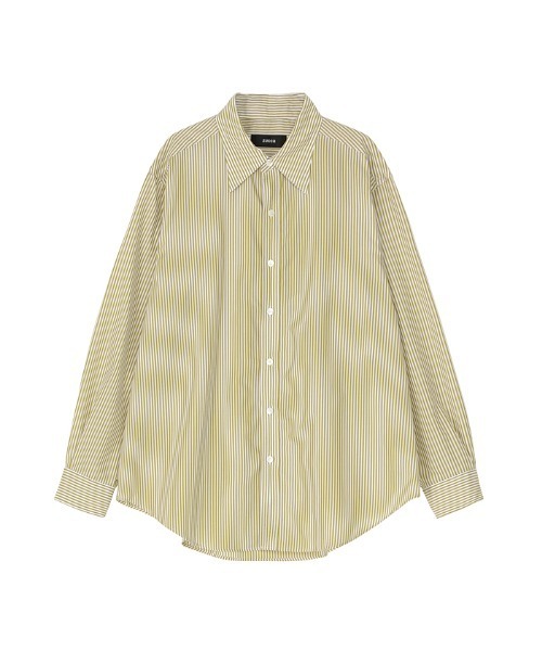 ZUCCa(ズッカ)の「HIGH COUNT BROAD 1 / シャツ(シャツ/ブラウス・レディース・ライトブルー/マスタード/ライトグリーン/ホワイト/ブラック・M size/X-LARGE)」の5枚目の写真