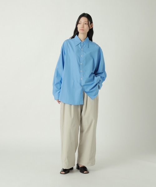 ZUCCa（ズッカ）の「HIGH COUNT BROAD 1 / シャツ（シャツ/ブラウス・レディース・ライトブルー・M size）」の3枚目の写真