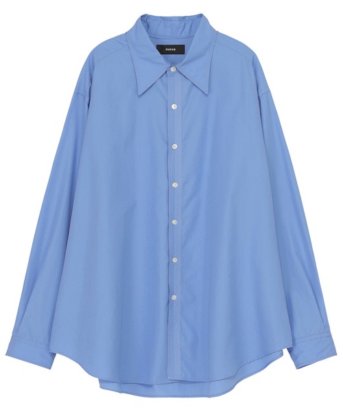 ZUCCa（ズッカ）の「HIGH COUNT BROAD 1 / シャツ（シャツ/ブラウス・レディース・ライトブルー・M size）」の4枚目の写真