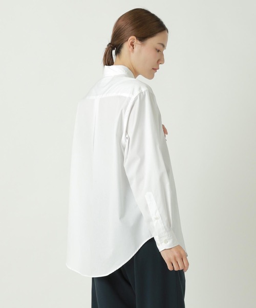 ZUCCa(ズッカ)の「HIGH COUNT BROAD 1 / シャツ(シャツ/ブラウス・レディース・ライトブルー/マスタード/ライトグリーン/ホワイト/ブラック・M size/X-LARGE)」の8枚目の写真