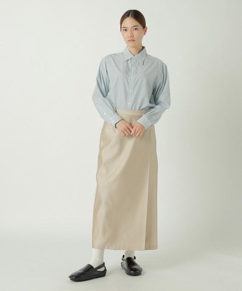 ZUCCa(ズッカ)の「HIGH COUNT BROAD 1 / シャツ(シャツ/ブラウス・レディース・ライトブルー/マスタード/ライトグリーン/ホワイト/ブラック・M size/X-LARGE)」の10枚目の写真