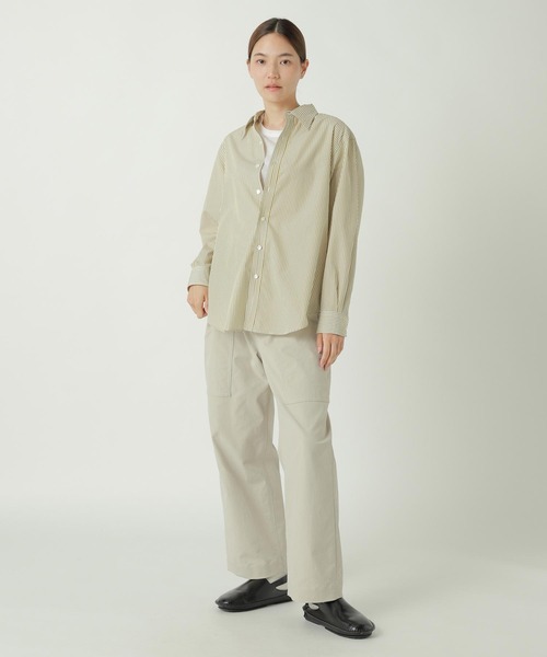 ZUCCa(ズッカ)の「HIGH COUNT BROAD 1 / シャツ(シャツ/ブラウス・レディース・ライトブルー/マスタード/ライトグリーン/ホワイト/ブラック・M size/X-LARGE)」の11枚目の写真