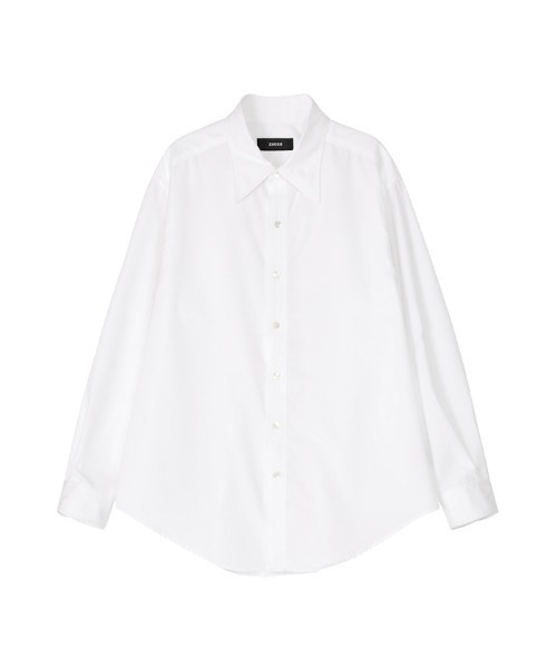 ZUCCa(ズッカ)の「HIGH COUNT BROAD 1 / シャツ(シャツ/ブラウス・レディース・ライトブルー/マスタード/ライトグリーン/ホワイト/ブラック・M size/X-LARGE)」の12枚目の写真