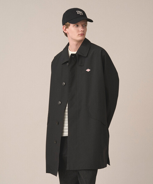 DANTON(ダントン)の「Men's 3-Layer Cloth Balmacaan Mid-length Coat(ステンカラーコート・メンズ・ブラック/ベージュ・M/S/XL/L)」の4枚目の写真