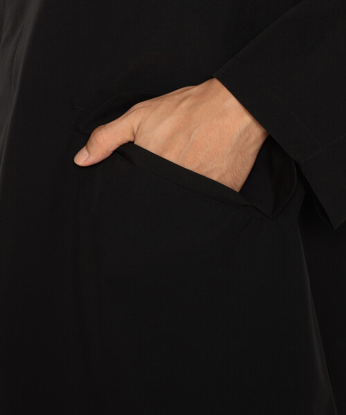 DANTON(ダントン)の「Men's 3-Layer Cloth Balmacaan Mid-length Coat(ステンカラーコート・メンズ・ブラック/ベージュ・M/S/XL/L)」の13枚目の写真