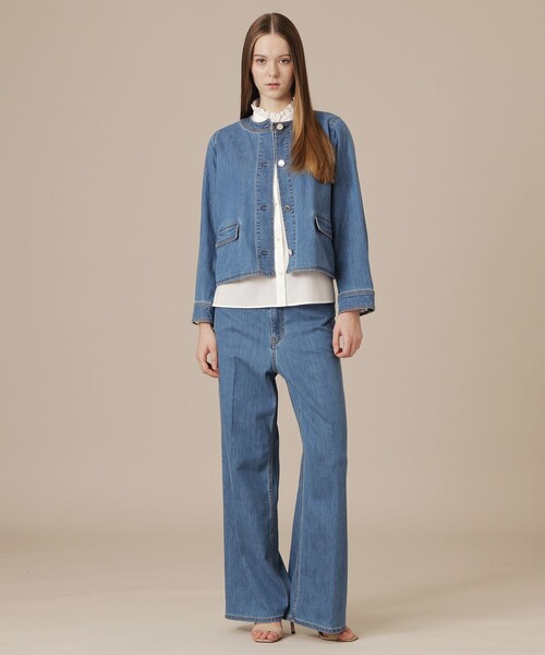 MACKINTOSH LONDON(マッキントッシュ ロンドン)の「コットンポリエステルレーヨンデニムジャケット(デニムジャケット・レディース・ブルー/ネイビー・38/40)」の13枚目の写真