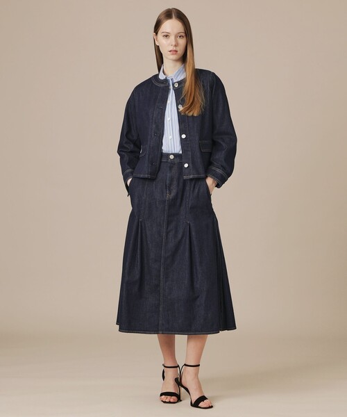 MACKINTOSH LONDON(マッキントッシュ ロンドン)の「コットンポリエステルレーヨンデニムジャケット(デニムジャケット・レディース・ブルー/ネイビー・38/40)」の12枚目の写真
