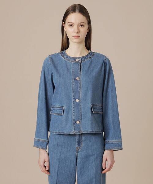 MACKINTOSH LONDON(マッキントッシュ ロンドン)の「コットンポリエステルレーヨンデニムジャケット(デニムジャケット・レディース・ブルー/ネイビー・38/40)」の11枚目の写真