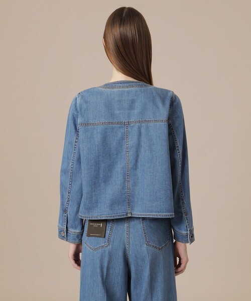MACKINTOSH LONDON(マッキントッシュ ロンドン)の「コットンポリエステルレーヨンデニムジャケット(デニムジャケット・レディース・ブルー/ネイビー・38/40)」の9枚目の写真