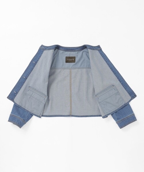 MACKINTOSH LONDON(マッキントッシュ ロンドン)の「コットンポリエステルレーヨンデニムジャケット(デニムジャケット・レディース・ブルー/ネイビー・38/40)」の5枚目の写真