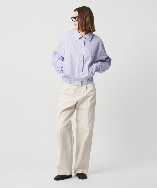 AEWEN MATOPH(イウエン マトフ)の「<AEWEN MATOPH>ショートブルゾン ‐ ウォッシャブル ‐(ブルゾン・レディース・ライトブルー/ブラック・FREE)」の16枚目の写真