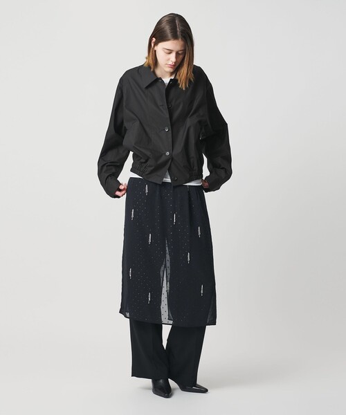 AEWEN MATOPH(イウエン マトフ)の「<AEWEN MATOPH>ショートブルゾン ‐ ウォッシャブル ‐(ブルゾン・レディース・ライトブルー/ブラック・FREE)」の18枚目の写真