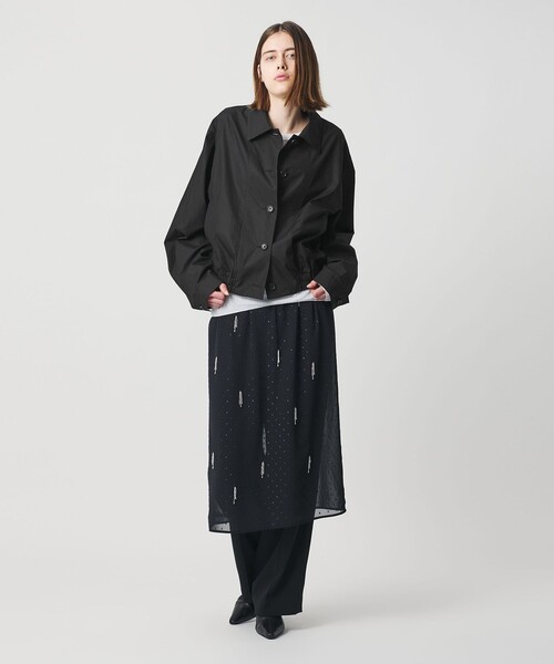 AEWEN MATOPH(イウエン マトフ)の「<AEWEN MATOPH>ショートブルゾン ‐ ウォッシャブル ‐(ブルゾン・レディース・ライトブルー/ブラック・FREE)」の19枚目の写真