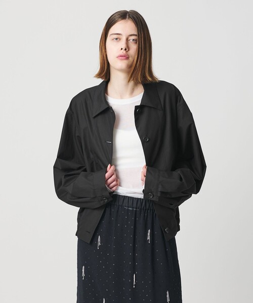 AEWEN MATOPH(イウエン マトフ)の「<AEWEN MATOPH>ショートブルゾン ‐ ウォッシャブル ‐(ブルゾン・レディース・ライトブルー/ブラック・FREE)」の21枚目の写真
