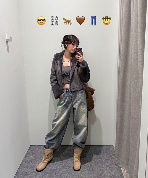 ODD STUDIO（オッドスタジオ）の「[ODD x SORANO] バルーンフィットデニムスナップボタンパンツ - BLUE（デニムパンツ・レディース・ブルー・1(S)/2(M)）」の4枚目の写真