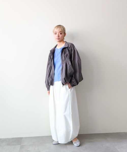 DOLLUPOOPS(ドールアップウップス)の「Gathered Balloon Blouson(ギャザーバルーンブルゾン)(ブルゾン・レディース・ブラック/グレー・FREE)」の6枚目の写真