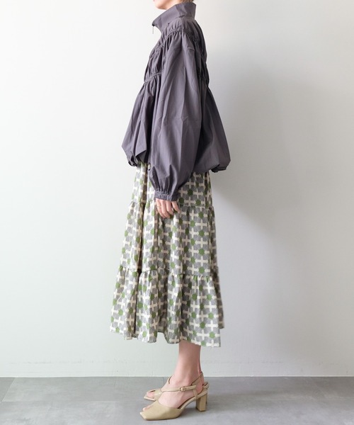 DOLLUPOOPS(ドールアップウップス)の「Gathered Balloon Blouson(ギャザーバルーンブルゾン)(ブルゾン・レディース・ブラック/グレー・FREE)」の15枚目の写真