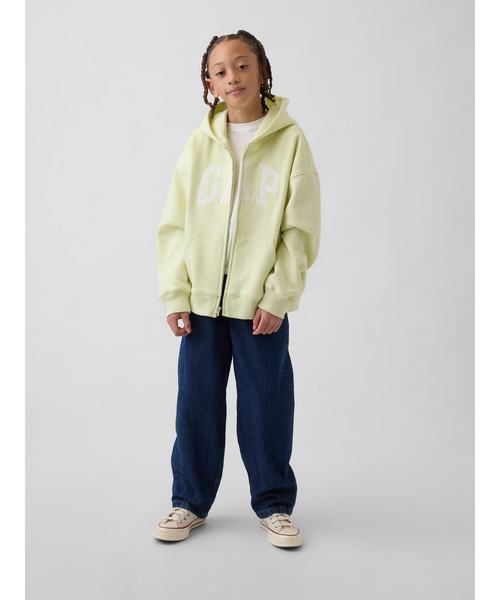 GAP(ギャップ)の「ヴィンテージソフト GAPロゴ ジップアップパーカー (キッズ)(パーカー・キッズ・イエロー・120cm/110cm/140cm/150cm/130cm/160cm)」の6枚目の写真