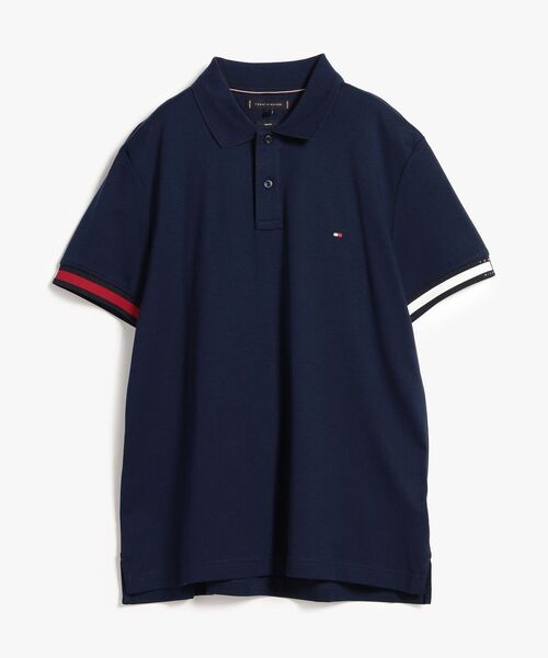 TOMMY HILFIGER(トミーヒルフィガー)の「フラッグカフコットンスリムポロシャツ(ポロシャツ・メンズ・レッド/ネイビー/グリーン/ホワイト・SMALL/X-LARGE/LARGE/MEDIUM)」の16枚目の写真