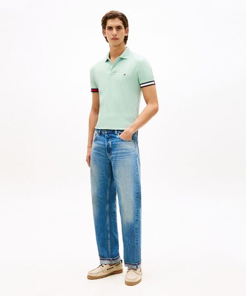 TOMMY HILFIGER(トミーヒルフィガー)の「フラッグカフコットンスリムポロシャツ(ポロシャツ・メンズ・レッド/ネイビー/グリーン/ホワイト・SMALL/X-LARGE/LARGE/MEDIUM)」の19枚目の写真