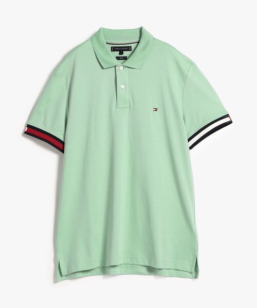 TOMMY HILFIGER(トミーヒルフィガー)の「フラッグカフコットンスリムポロシャツ(ポロシャツ・メンズ・レッド/ネイビー/グリーン/ホワイト・SMALL/X-LARGE/LARGE/MEDIUM)」の21枚目の写真