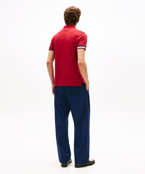 TOMMY HILFIGER(トミーヒルフィガー)の「フラッグカフコットンスリムポロシャツ(ポロシャツ・メンズ・レッド/ネイビー/グリーン/ホワイト・SMALL/X-LARGE/LARGE/MEDIUM)」の13枚目の写真