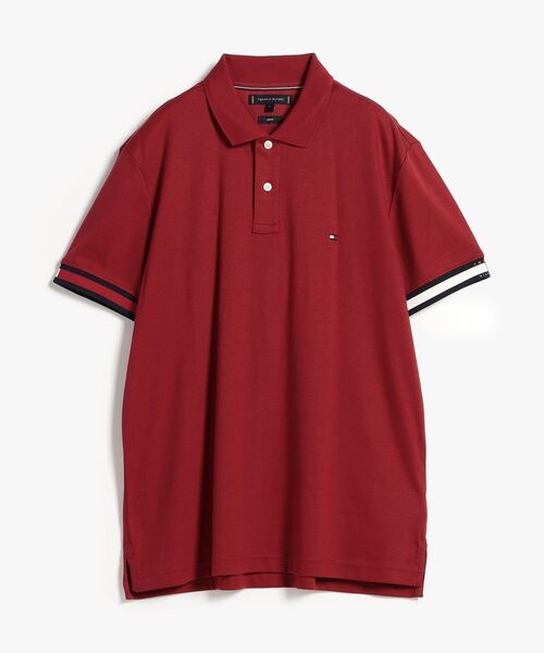TOMMY HILFIGER(トミーヒルフィガー)の「フラッグカフコットンスリムポロシャツ(ポロシャツ・メンズ・レッド/ネイビー/グリーン/ホワイト・SMALL/X-LARGE/LARGE/MEDIUM)」の14枚目の写真