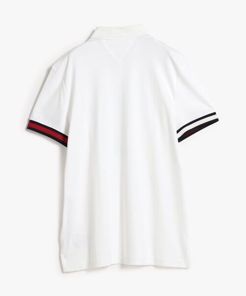 TOMMY HILFIGER(トミーヒルフィガー)の「フラッグカフコットンスリムポロシャツ(ポロシャツ・メンズ・レッド/ネイビー/グリーン/ホワイト・SMALL/X-LARGE/LARGE/MEDIUM)」の9枚目の写真