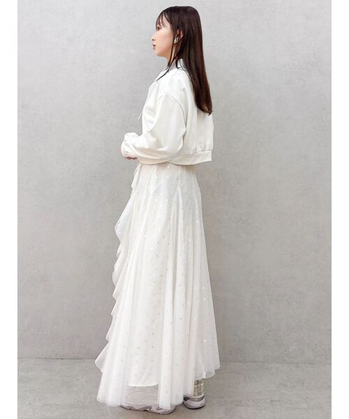 dazzlin(ダズリン)の「ウェーブレイヤードシアースカート(スカート・レディース・オフホワイト/ミント/ピンク・MEDIUM/SMALL)」の11枚目の写真
