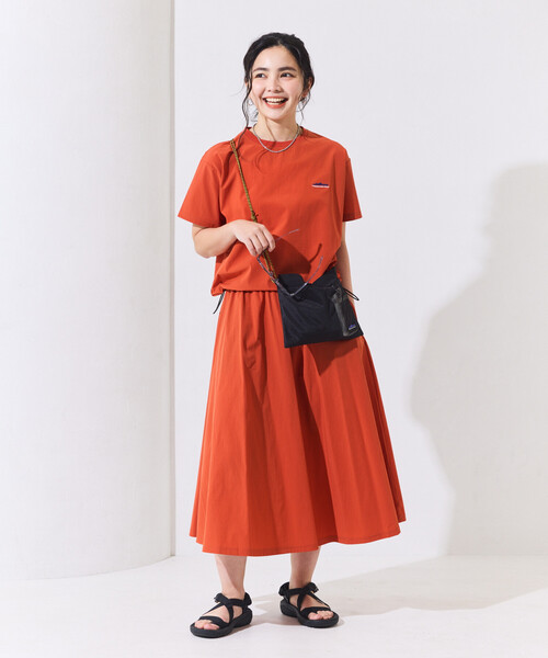 FREAK'S STORE（フリークスストア）の「THOUSAND MILE × FREAK'S STORE/サウザンドマイル 別注 UVカット スカートセットアップ（セットアップ・レディース・ブラック/ベージュ/オレンジ・ﾌﾘ-）」の21枚目の写真