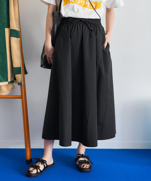 FREAK'S STORE（フリークスストア）の「THOUSAND MILE × FREAK'S STORE/サウザンドマイル 別注 UVカット スカートセットアップ（セットアップ・レディース・ブラック/ベージュ/オレンジ・ﾌﾘ-）」の4枚目の写真