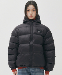 LIGHT PUFFER HOODIE PADDING_BLACK