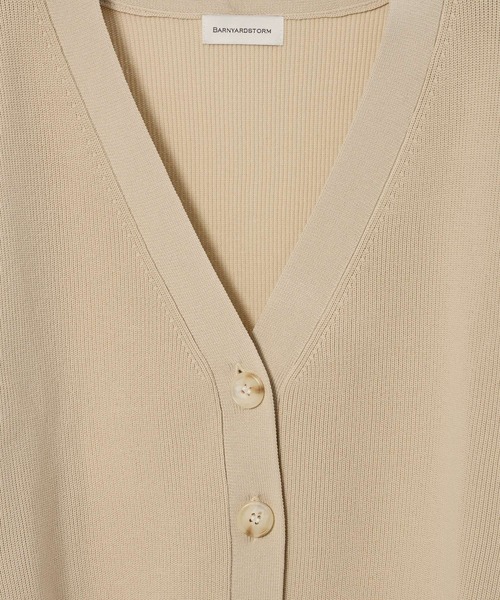 BARNYARDSTORM（バンヤードストーム）の「BARNYARDSTORM / 軽量畦編みカーディガン【WEB限定】（カーディガン/ボレロ・レディース・ベージュ/ホワイト/グレー・FREE）」の18枚目の写真