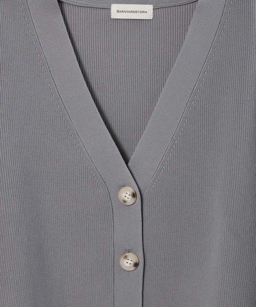 BARNYARDSTORM（バンヤードストーム）の「BARNYARDSTORM / 軽量畦編みカーディガン【WEB限定】（カーディガン/ボレロ・レディース・ベージュ/ホワイト/グレー・FREE）」の19枚目の写真