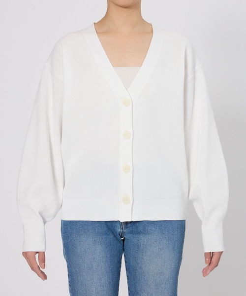 BARNYARDSTORM（バンヤードストーム）の「BARNYARDSTORM / 軽量畦編みカーディガン【WEB限定】（カーディガン/ボレロ・レディース・ベージュ/ホワイト/グレー・FREE）」の20枚目の写真